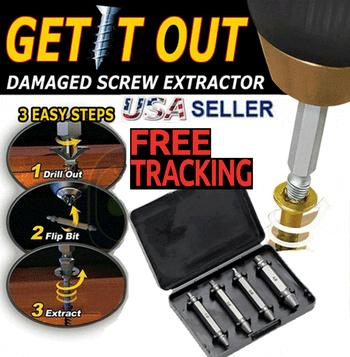 Broken Bolt Remover Screw Extractor 4 Piece Set 3 Bros Brands 212 Bolt Remover